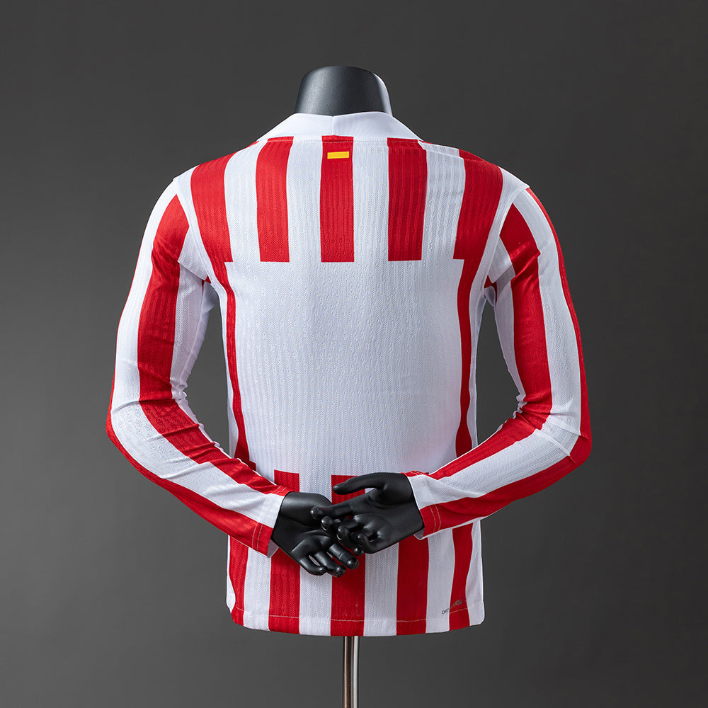 Atlético Madrid Home Kit Long Sleeve [Custom Name/Number]