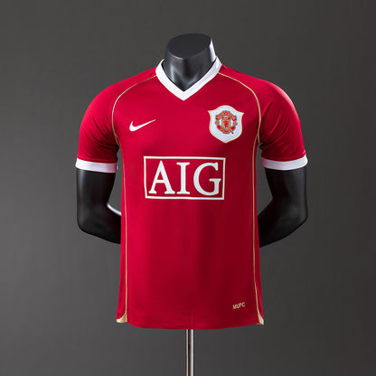Manchester United Home Kit Retro Short Sleeve [Custom Name/Number]