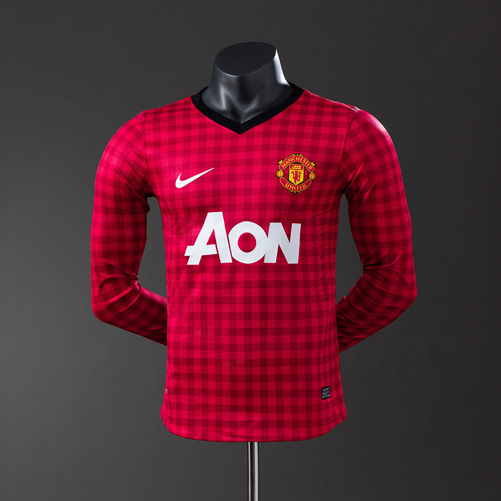 Manchester United Home Kit Retro Long Sleeve [Custom Name/Number]