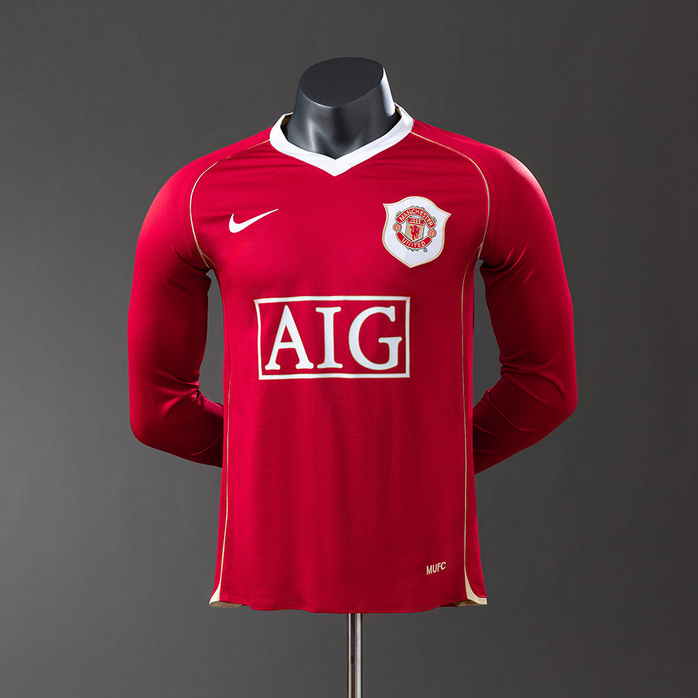 Manchester United Home Kit Retro Long Sleeve [Custom Names/Number]