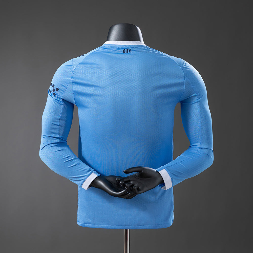 Manchester City Home Kit Long Sleeve [Custom Name/Number]