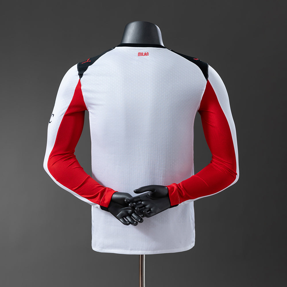 AC Milan Home Kit Long Sleeve [Custom Name/Number]