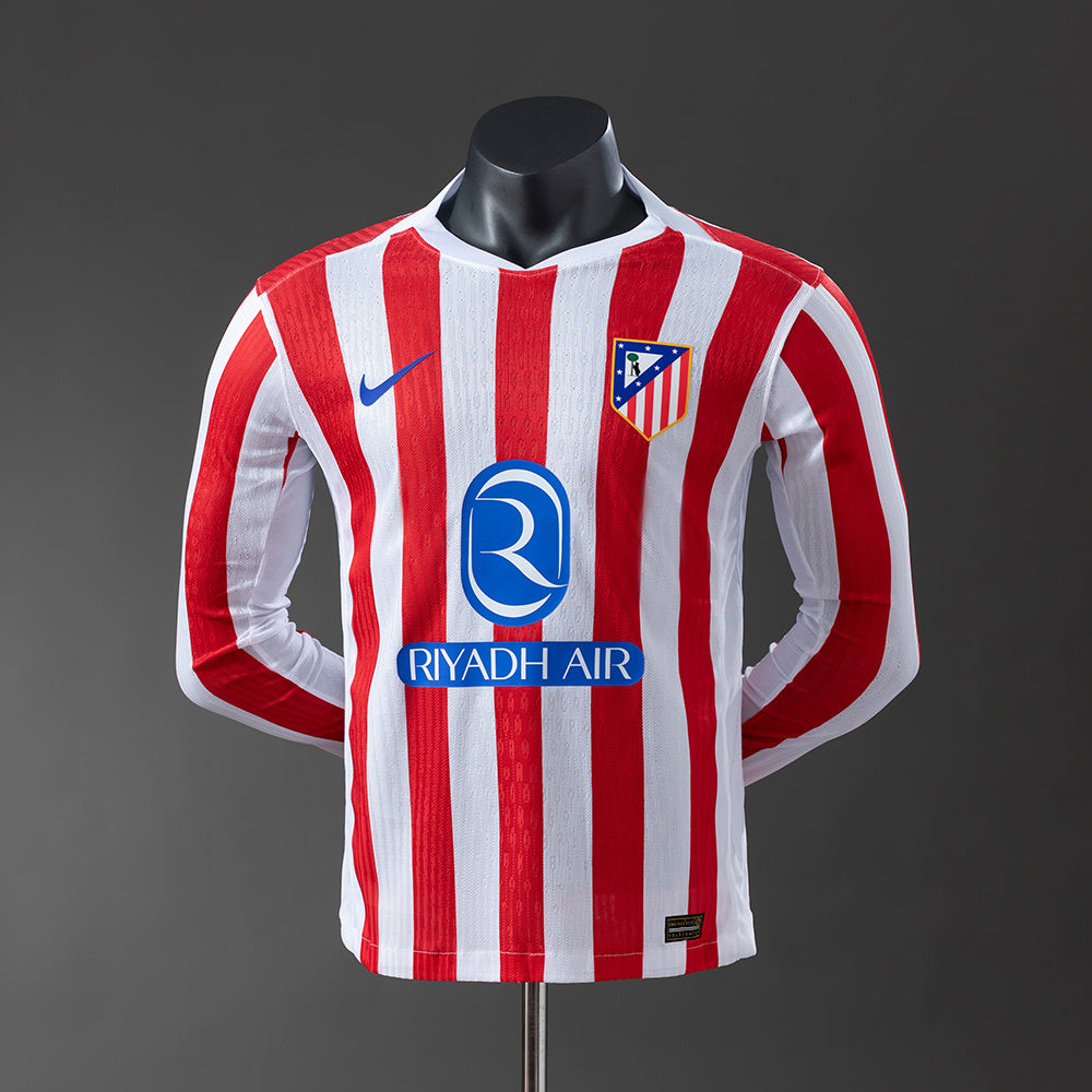 Atlético Madrid Home Kit Long Sleeve [Custom Name/Number]