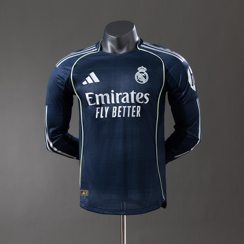 Real Madrid Away Kit Long Sleeve [Custom Name/Number]