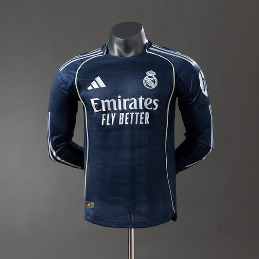 Real Madrid Away Kit Long Sleeve [Custom Name/Number]