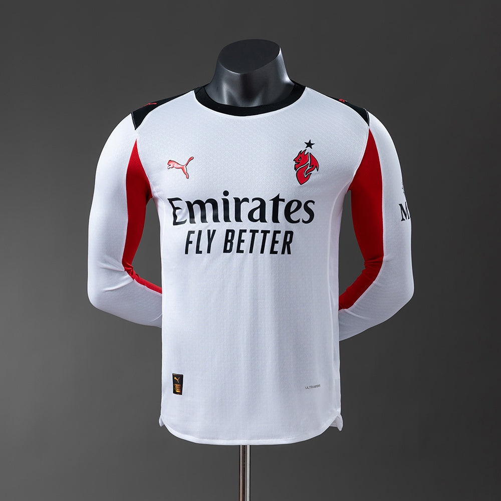 AC Milan Home Kit Long Sleeve [Custom Name/Number]